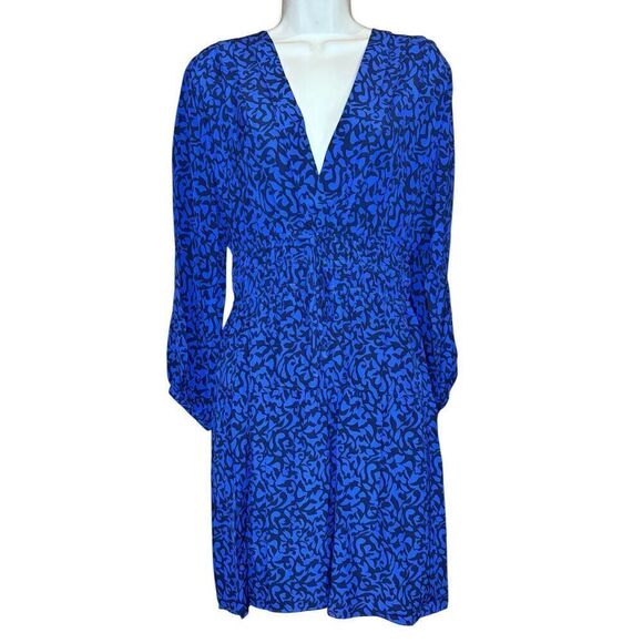 Derek Lam 10 Crosby Emma Long Sleeved Dress in Cobalt Blue NWT Size 6 - Picture 5 of 9